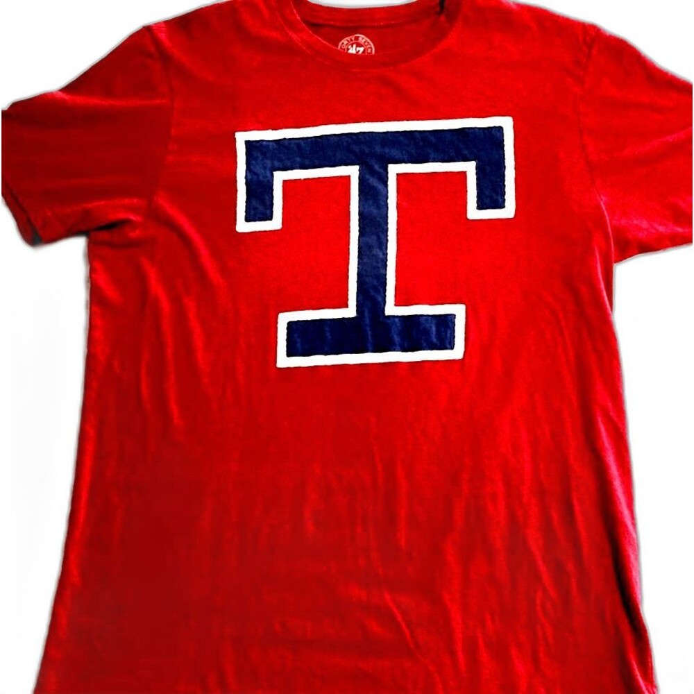 '47 Brand Texas Rangers Embroidered "T" Men's Shirt Small